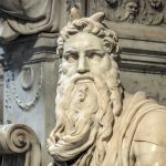 San Pietro in Vincoli. Mosè di Michelangelo. La testa della statua